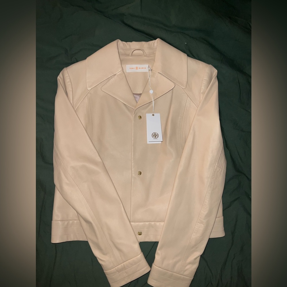 NWT Tory Burch Ryder Lamb Leather Jacket